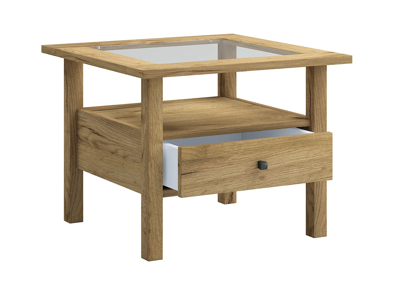 Holz Sofatisch Couchtisch Schublade Lingis M