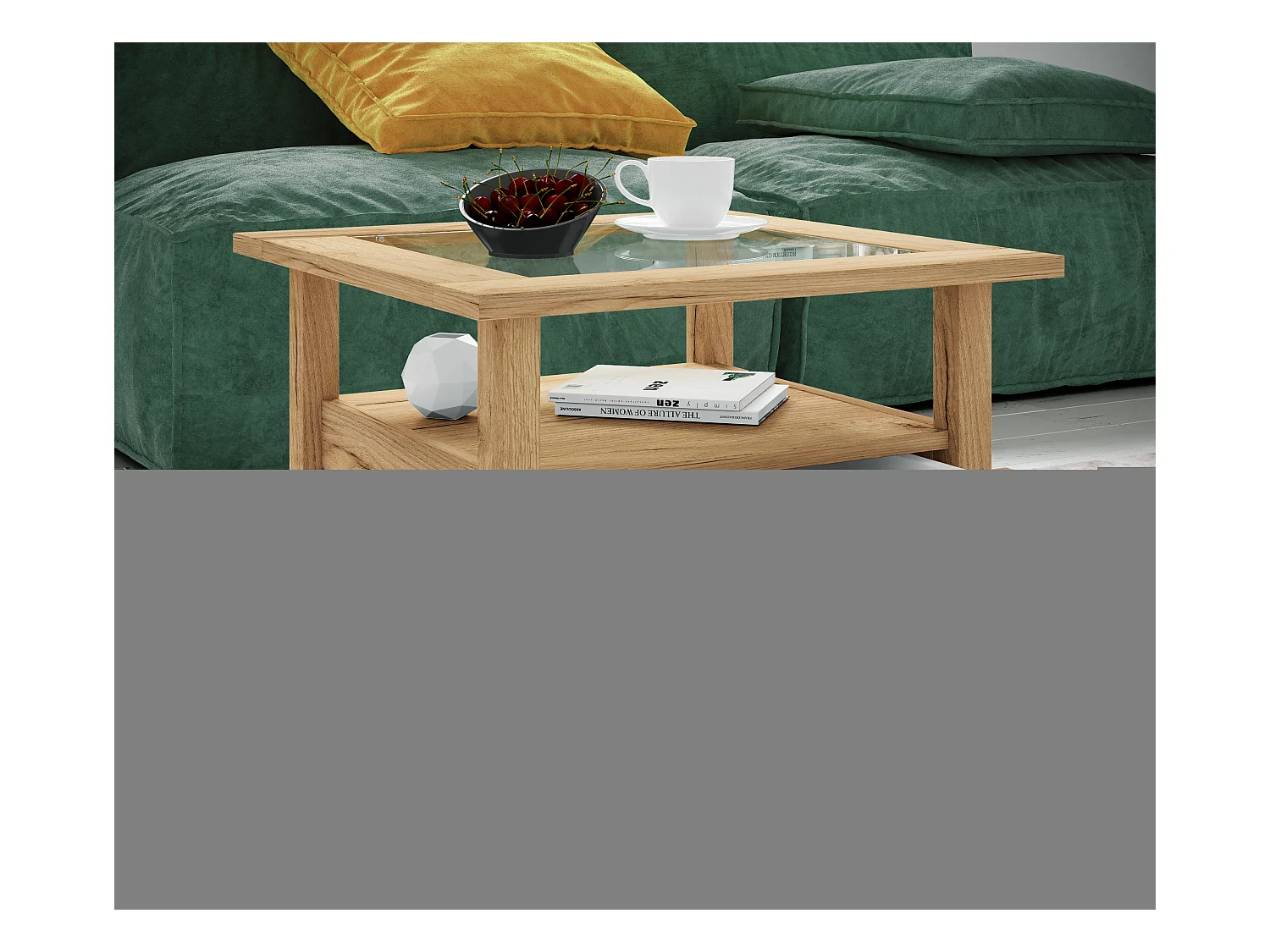 Holz Sofatisch Couchtisch Schublade Lingis M