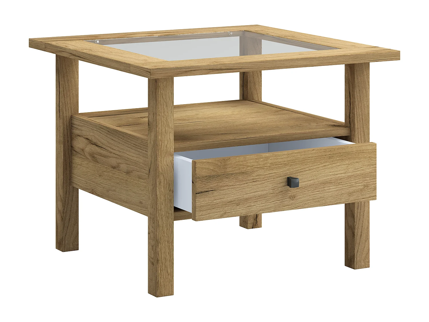 Holz Sofatisch Couchtisch Schublade Lingis M