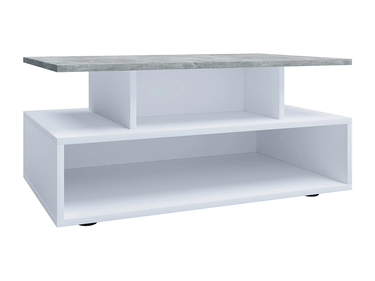 Side table & coffee table Esila White / concrete optics Dimensions approx. H. 40 x W. 80 x D. 50 cm