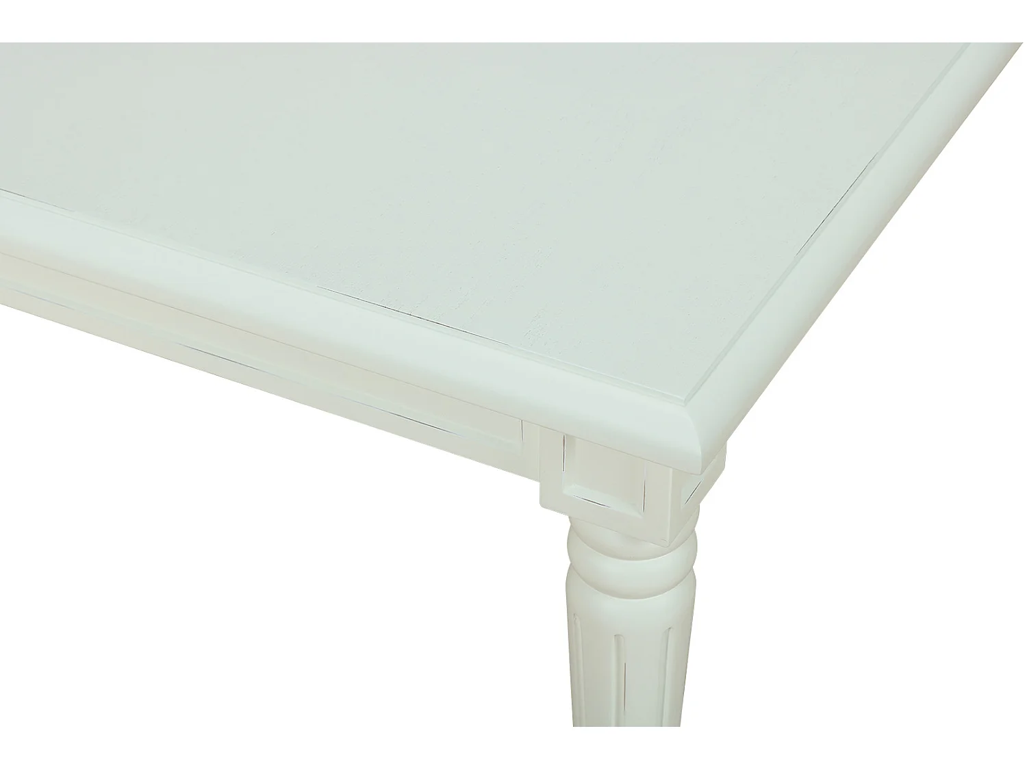 Mozart salontafel met 2 lades, antiek wit, antiek gepatineerd.