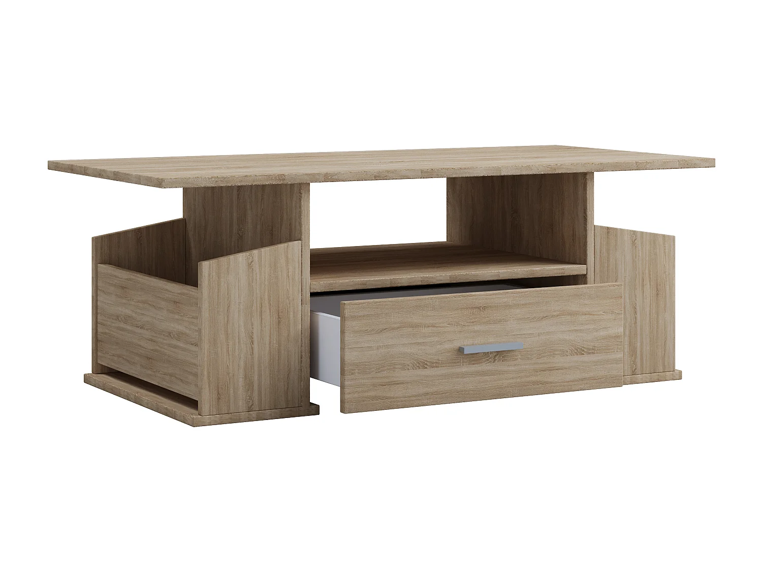 Side table & coffee table Junata Sonoma oak (Sägerau) H. 44 x W. 110 x D. 52 cm