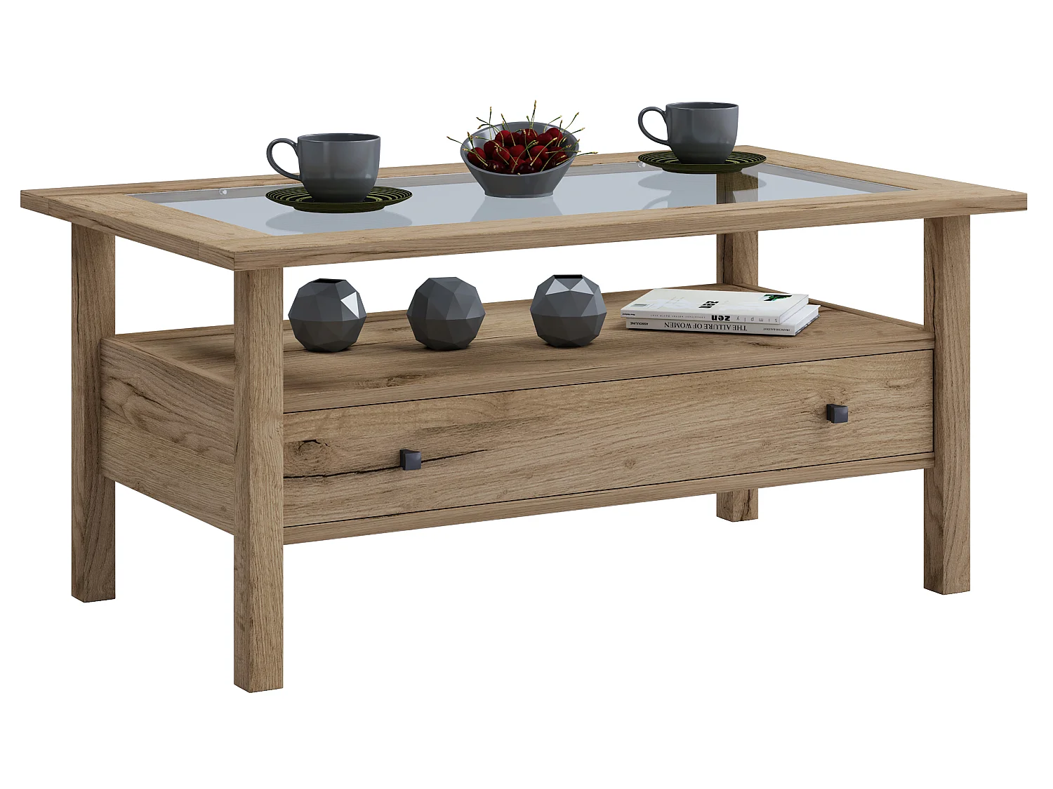 Sofa sofabord skuffe Lingis L