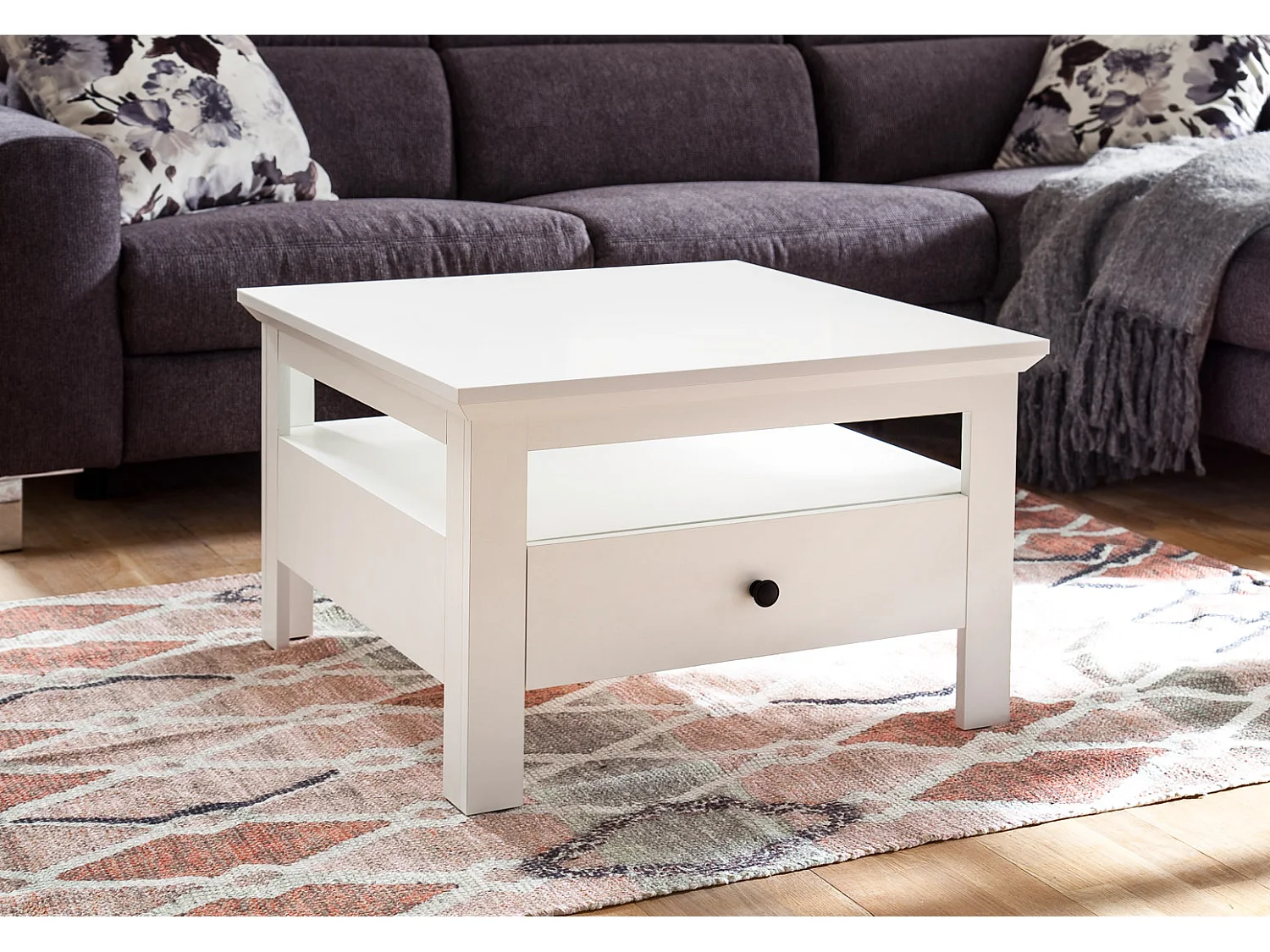Universal Table basse 70 x 70 cm, blanc.