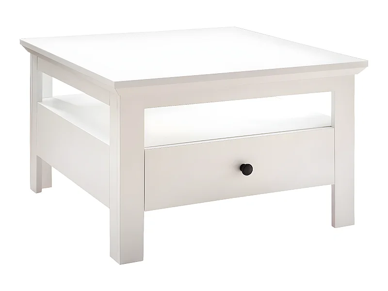 Mesa de centro universal 70x70 cm color blanco.