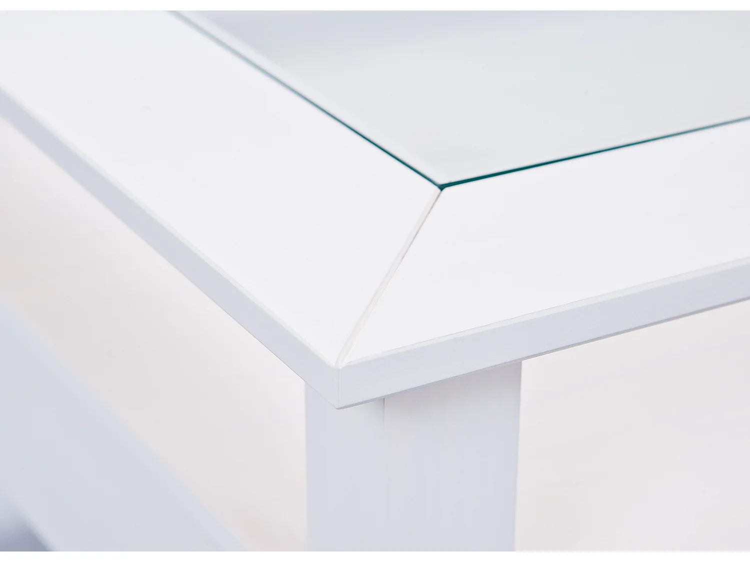 Pall salontafel 1 lade, 1 plank wit.