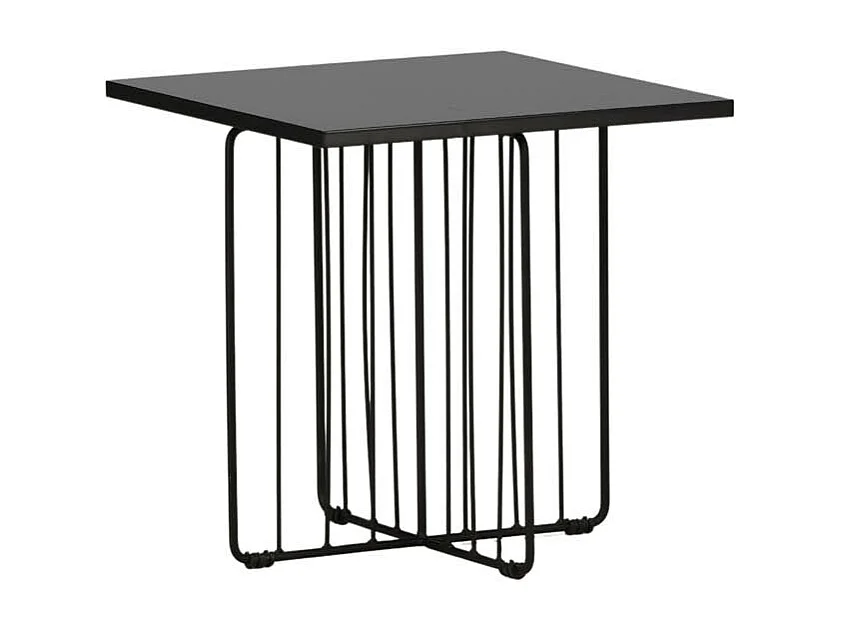Dayton table d'angle 40x40cm noir.