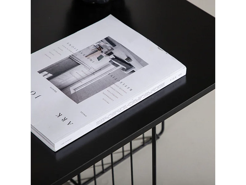 Dayton table d'angle 40x40cm noir.