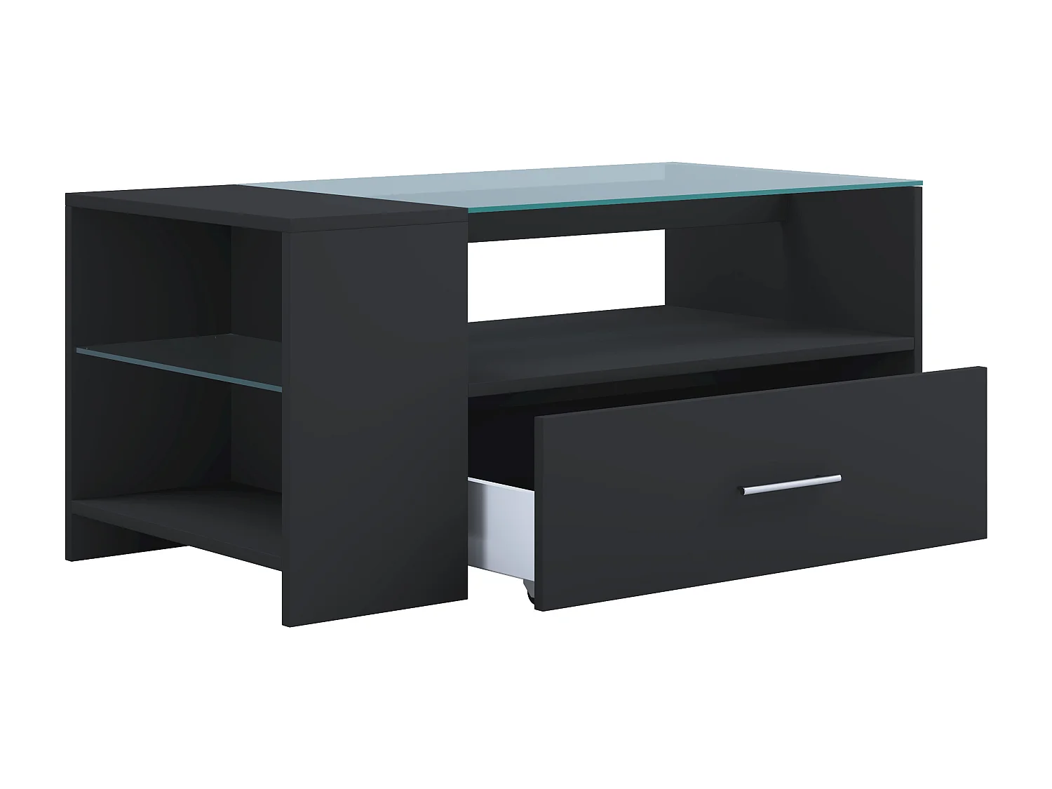 Side table & coffee table Tindala Black H. 45 x W. 100 x D. 50 cm