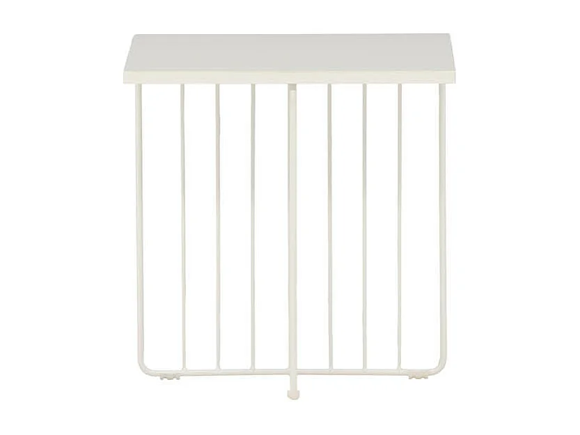 Dayton bijzettafel 40x40cm wit.