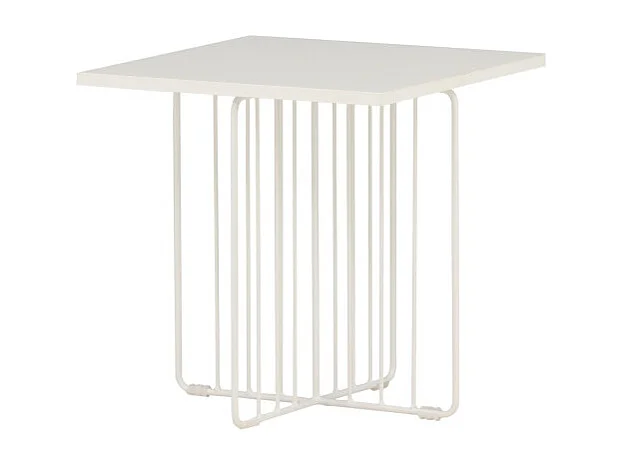 Table d'Appoint Design "Dayton" 40cm Blanc