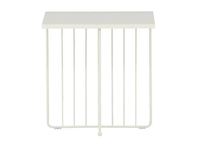 Dayton bijzettafel 40x40cm wit.