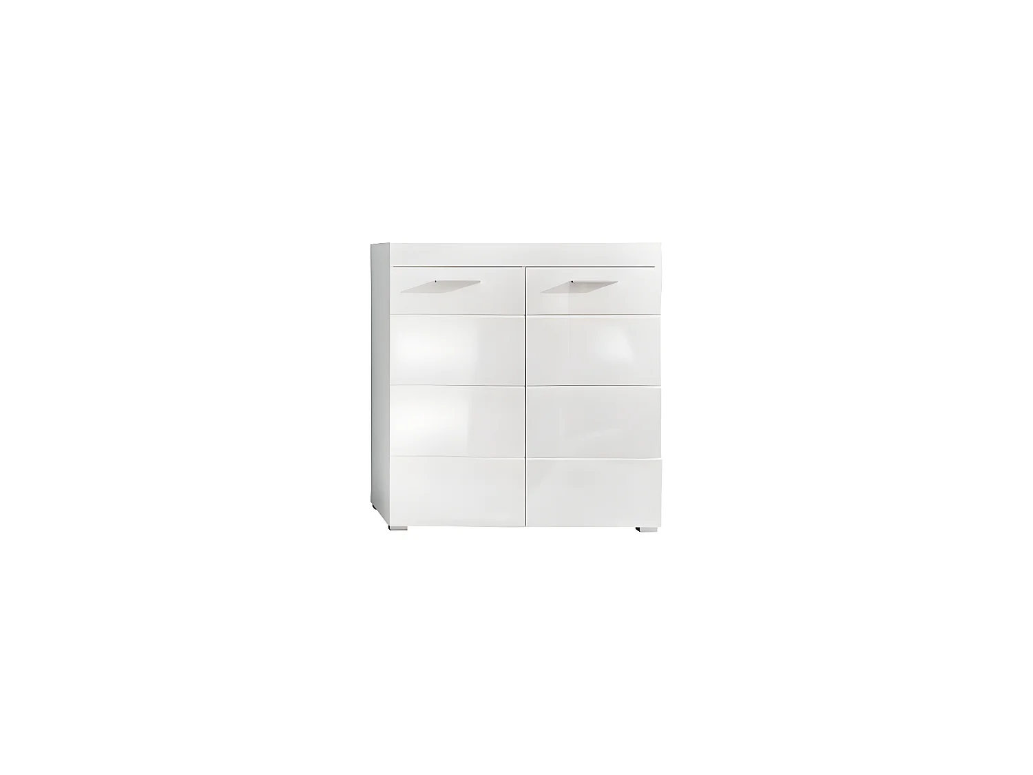 Amira Armoire à chaussures, 2 portes, blanc, blanc brillant.