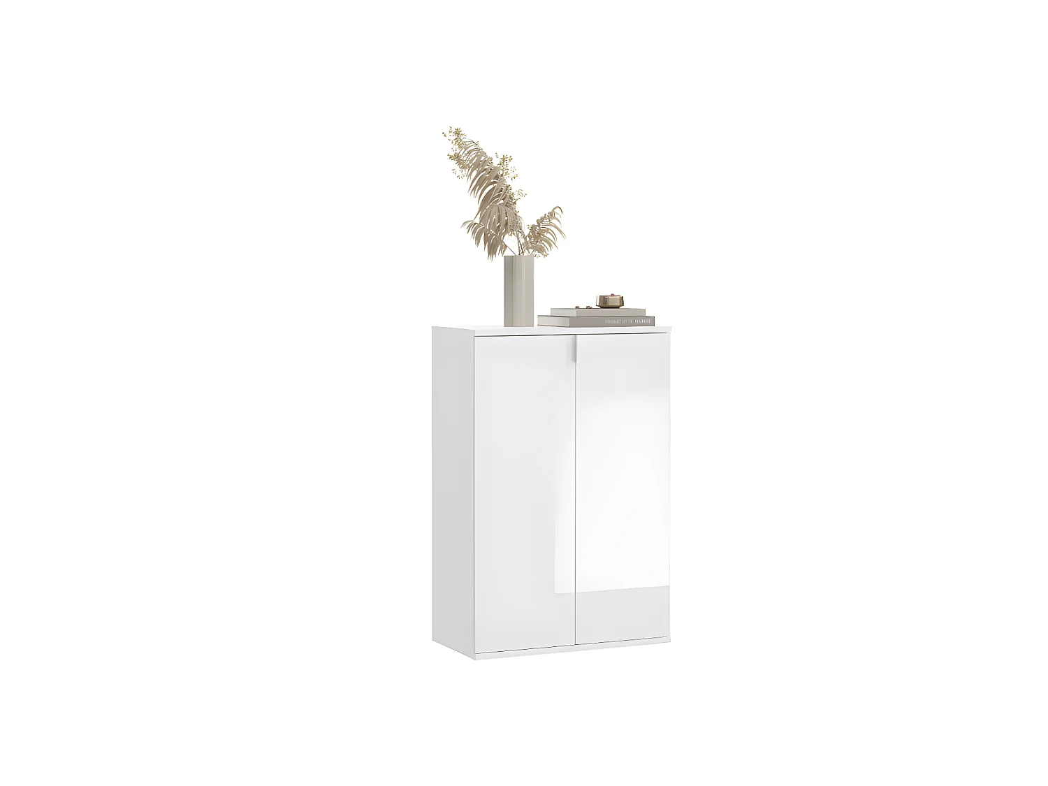 ProjektX meuble à chaussures 2 portes blanche.