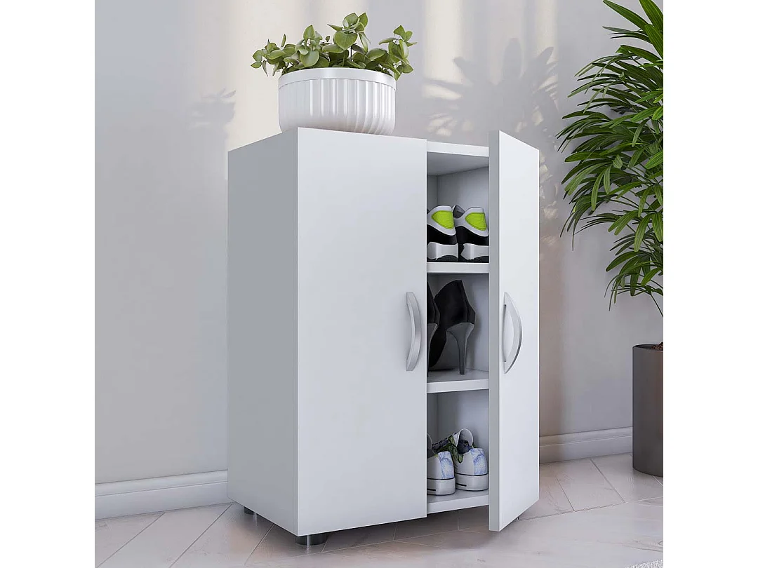 Holz Großer Schuhschrank Schuhkommode Ulas 3