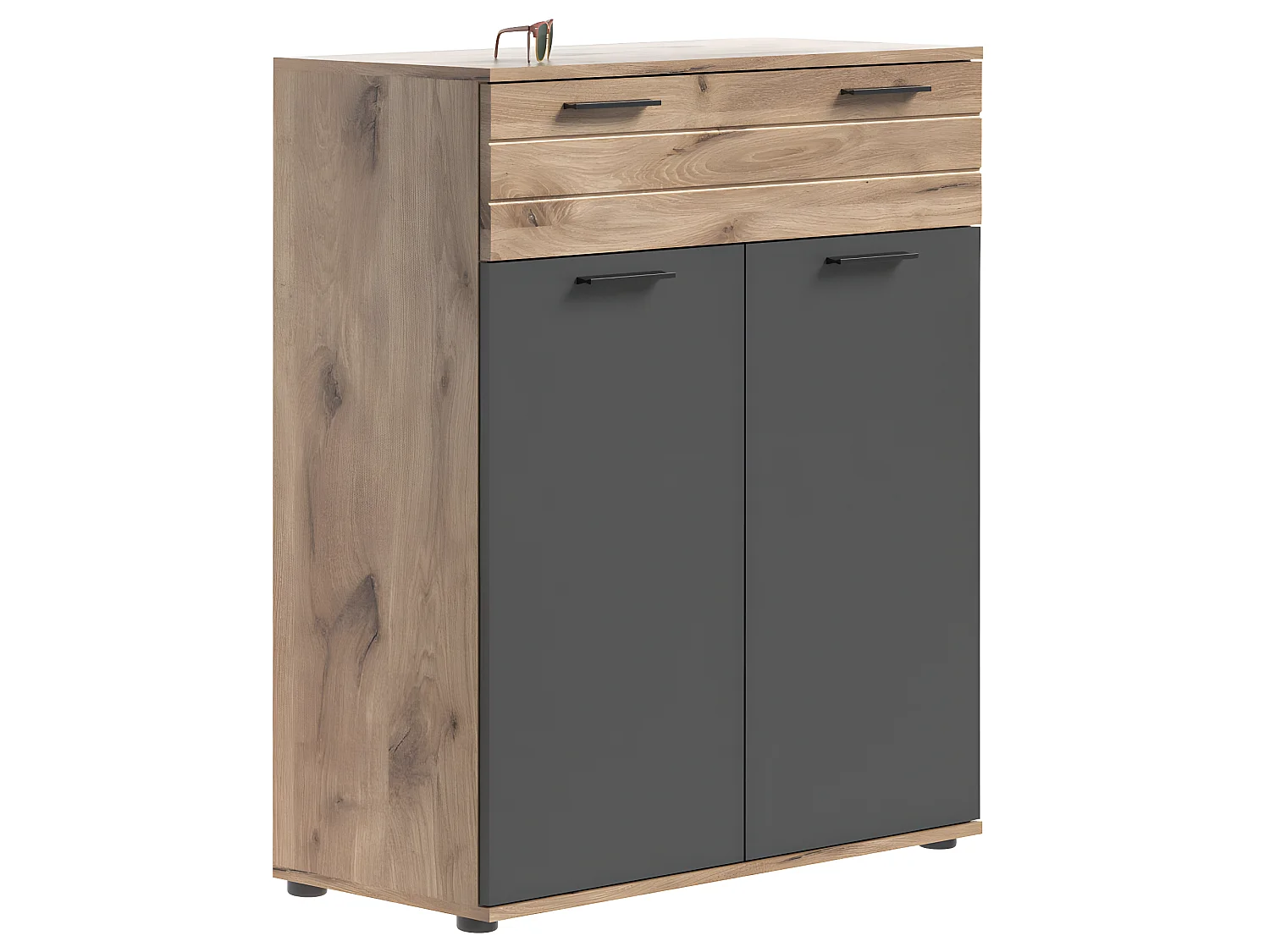 Mason Schuhschrank 2 Türen, 1 Schublade Eiche dekor.