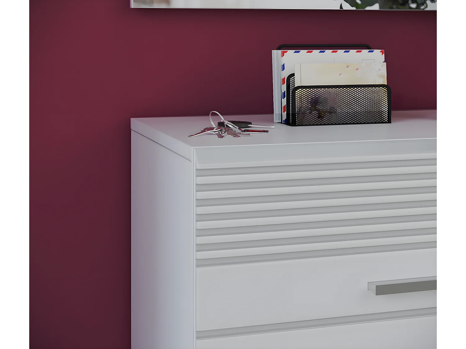 Linus Schuhschrank 1 Tür weiß.