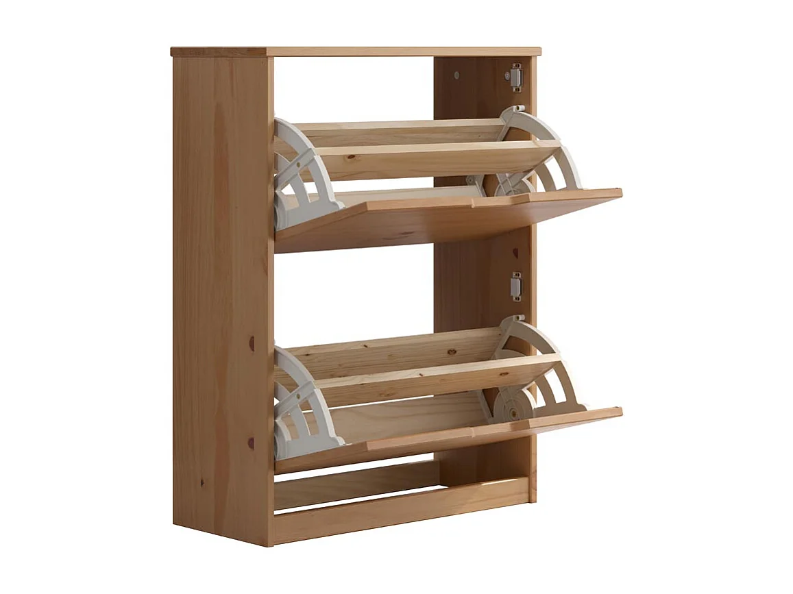 Meuble à chaussures bois de pin naturel Louis