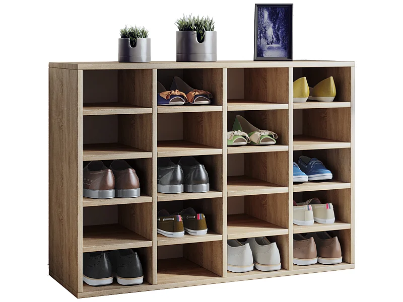 Hinsol L Schuhschrank 20 Fächer Sonoma-Eiche dekor.