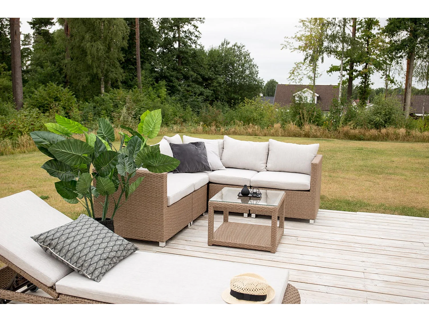 Salon de Jardin "Vamos" 200cm Naturel