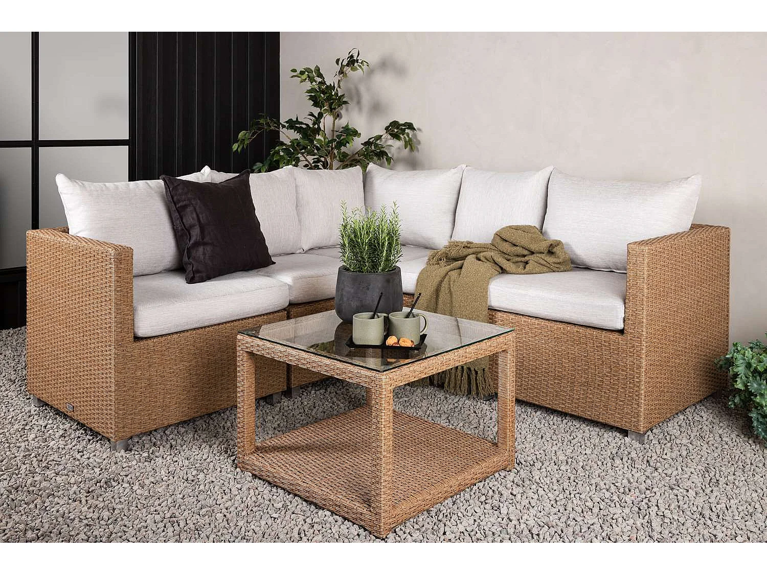 Salon de Jardin "Vamos" 200cm Naturel