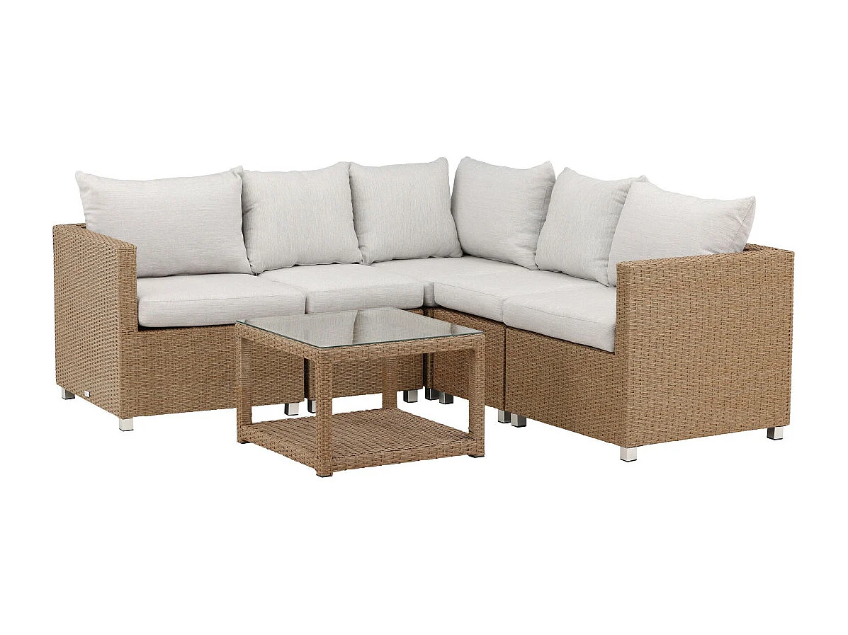 Salon de Jardin "Vamo" 200cm Naturel