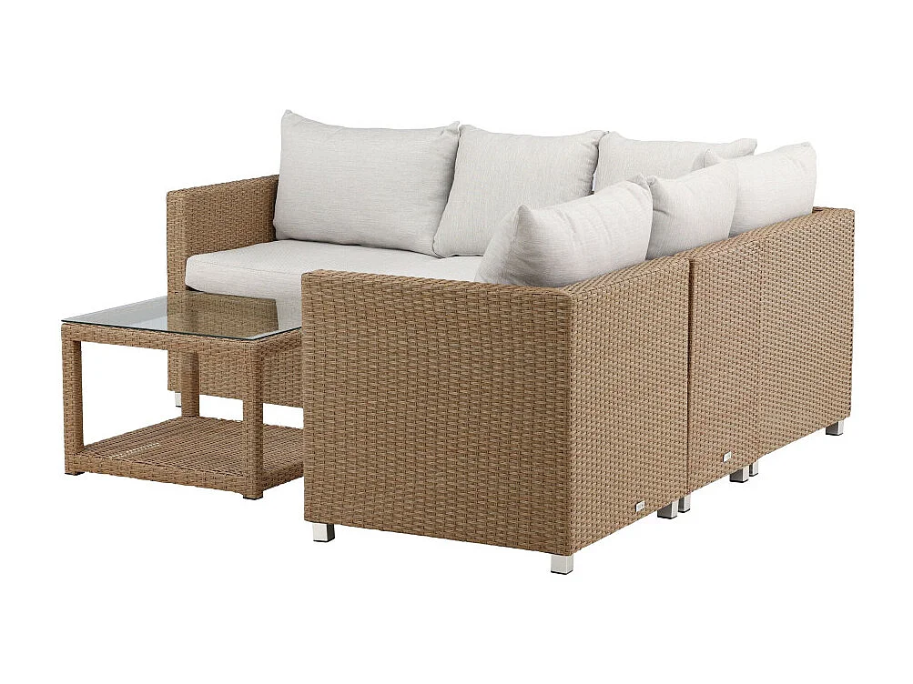 Salon de Jardin "Vamo" 200cm Naturel