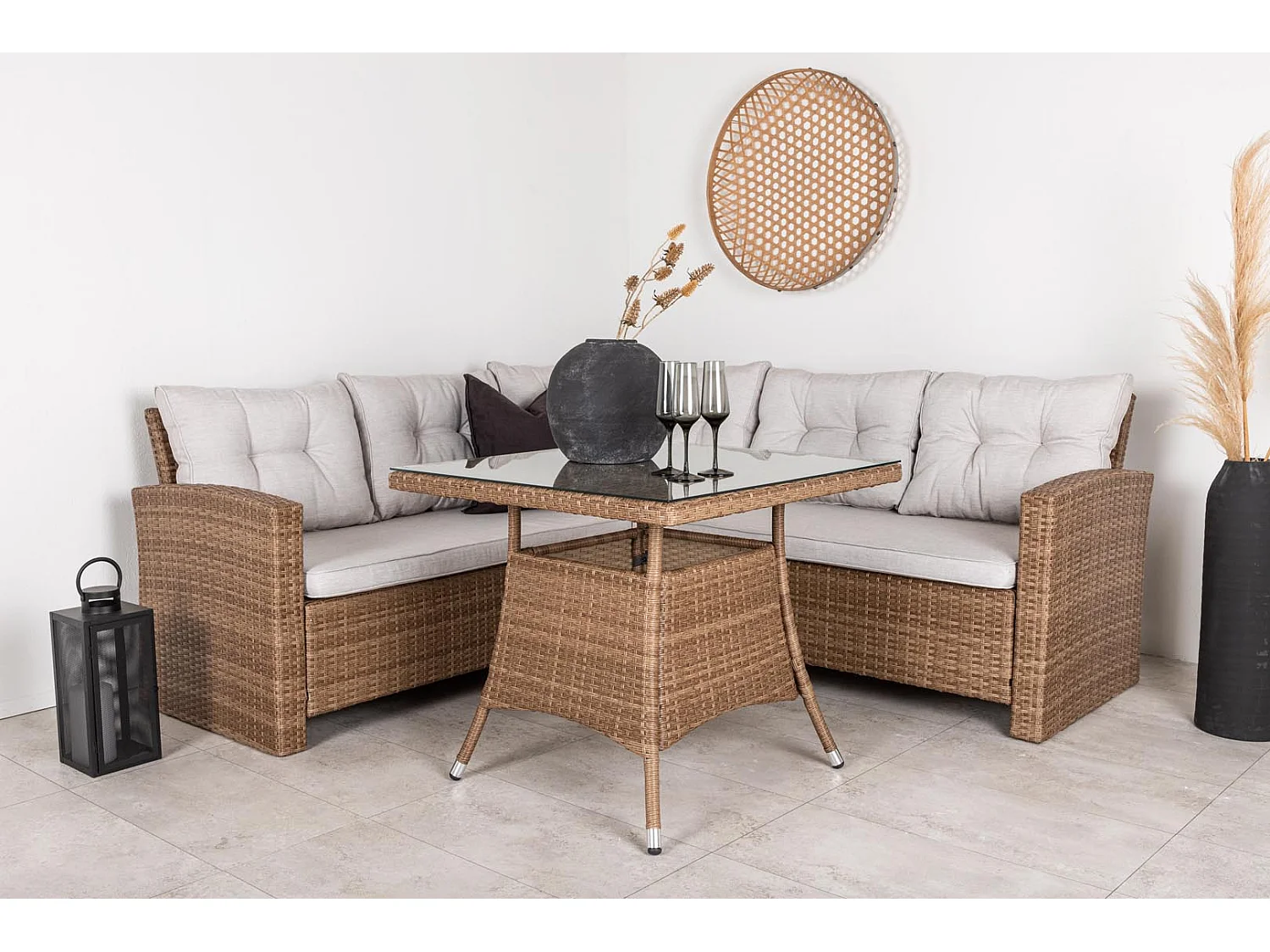 Watford loungeset 2 delen naturel.