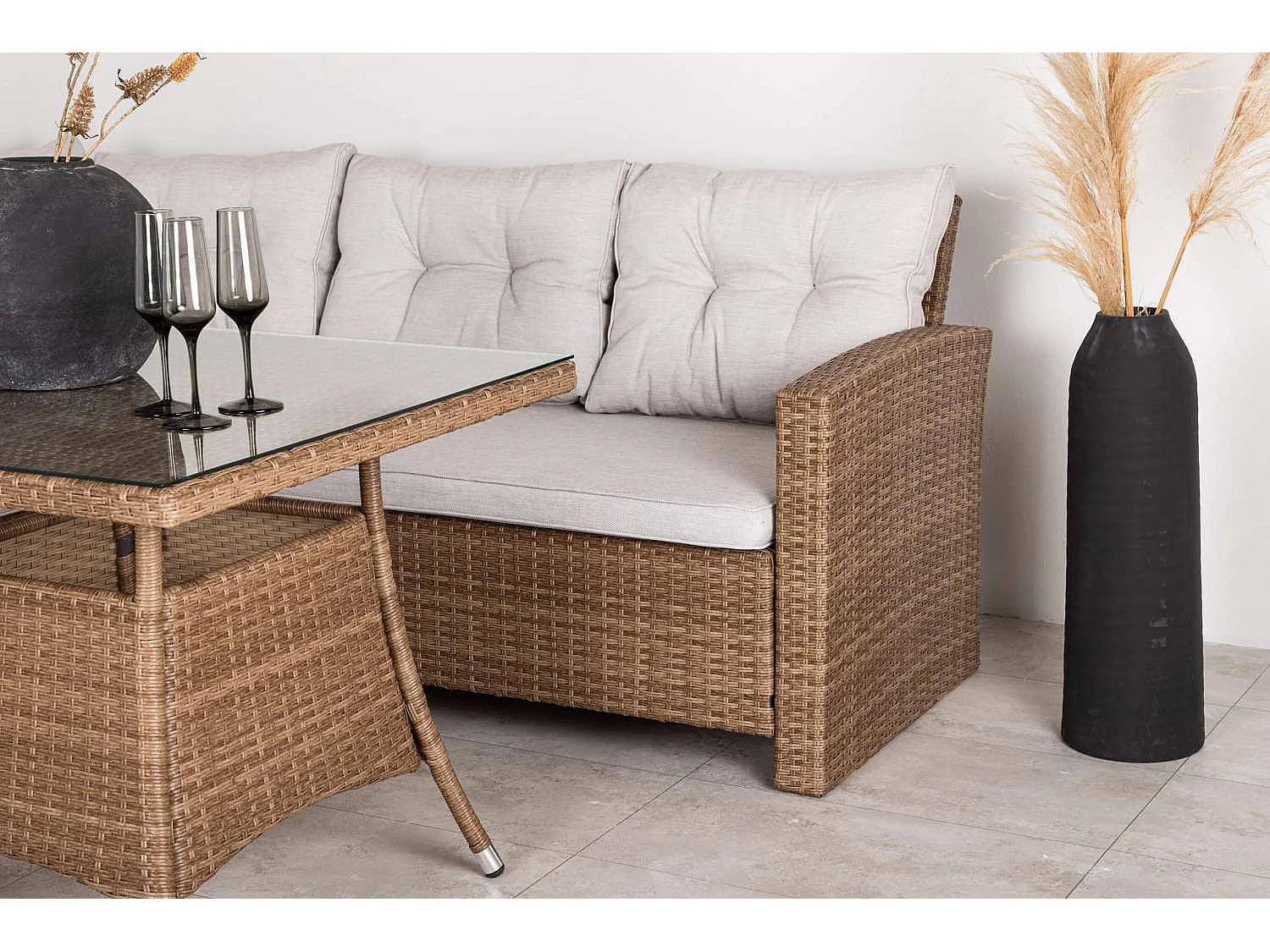 Watford loungeset 2 delen naturel.