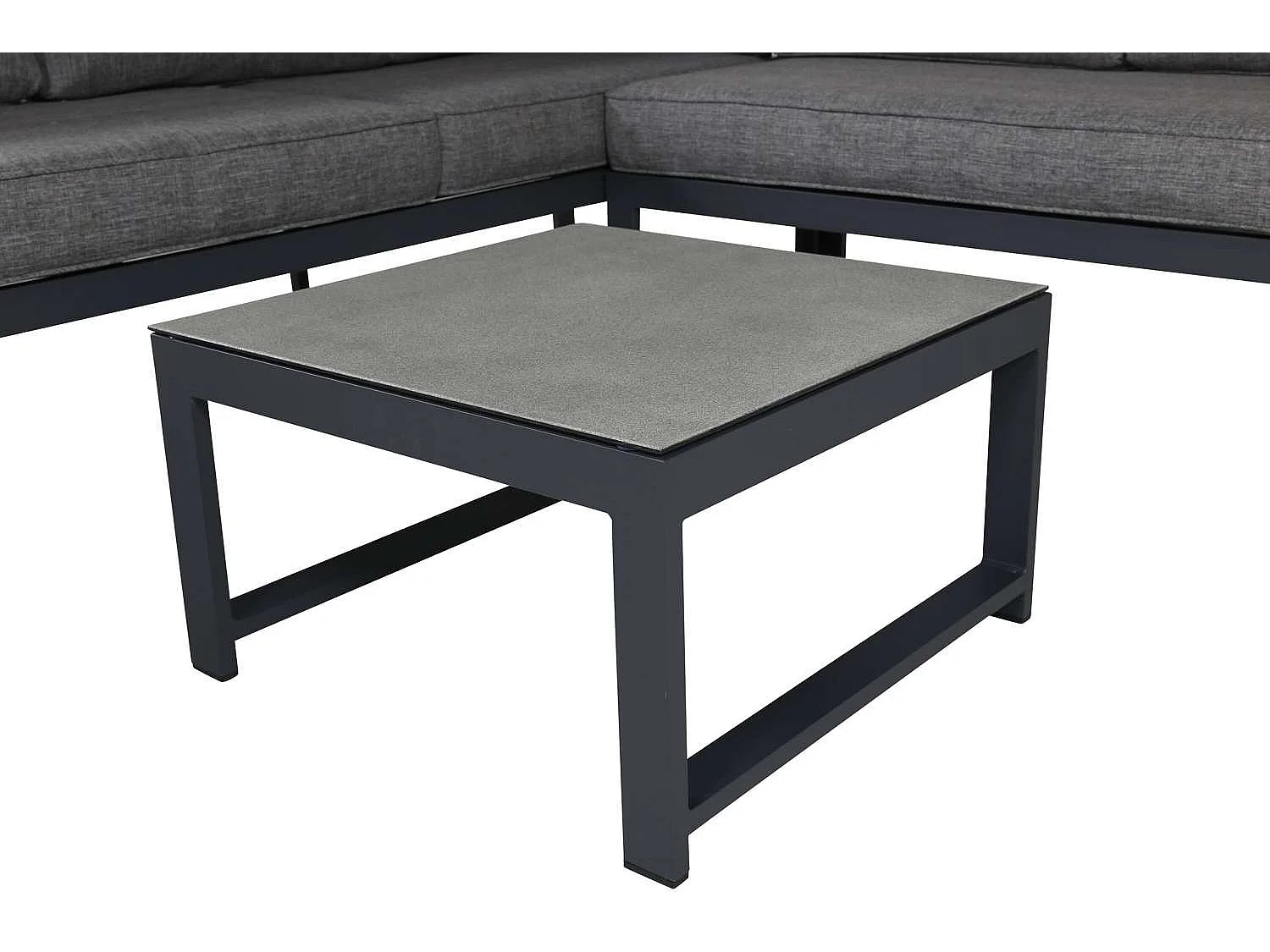 Salvador loungeset 2 delen grijs,zwart.