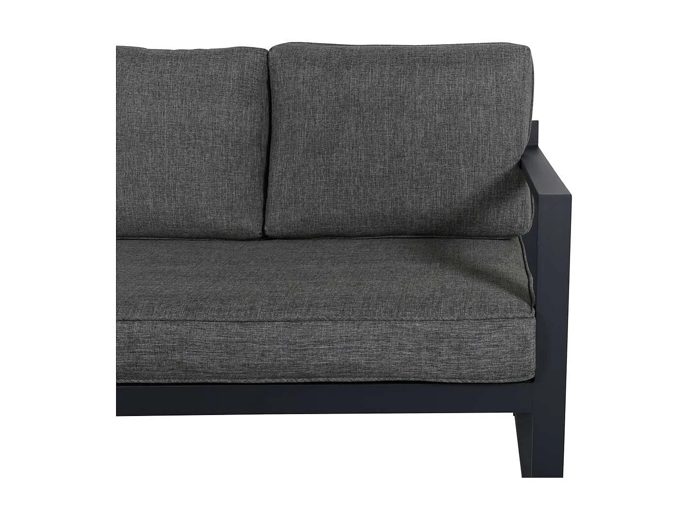 Salvador loungeset 2 delen grijs,zwart.