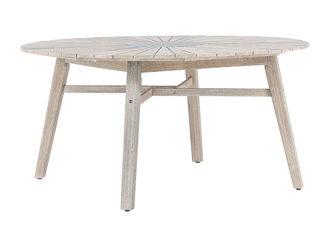 Rives eettafel tuin Ø150cm lichtgrijs.