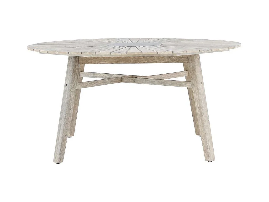 Rives eettafel tuin Ø150cm lichtgrijs.