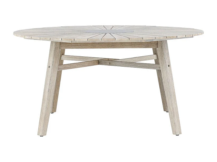 Rives eettafel tuin Ø150cm lichtgrijs.