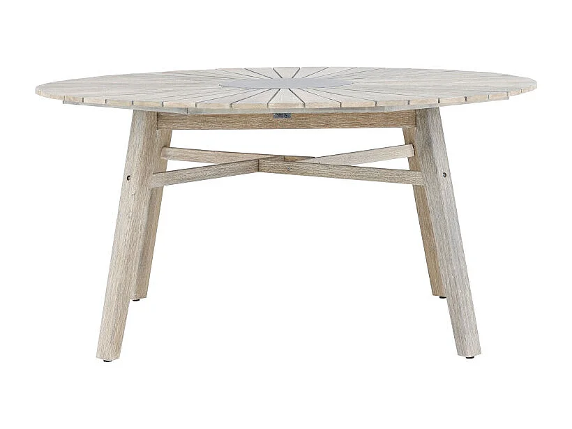 Rives eettafel tuin Ø150cm lichtgrijs.
