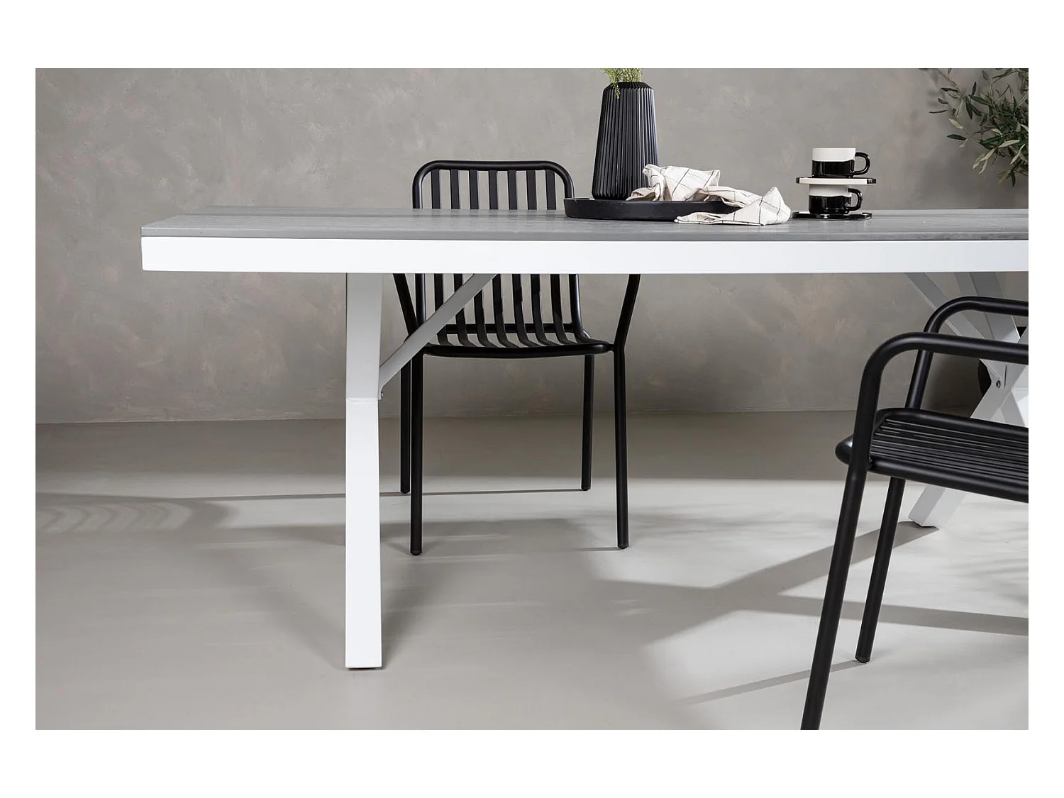 Table de Jardin "Garcia" 200cm Gris
