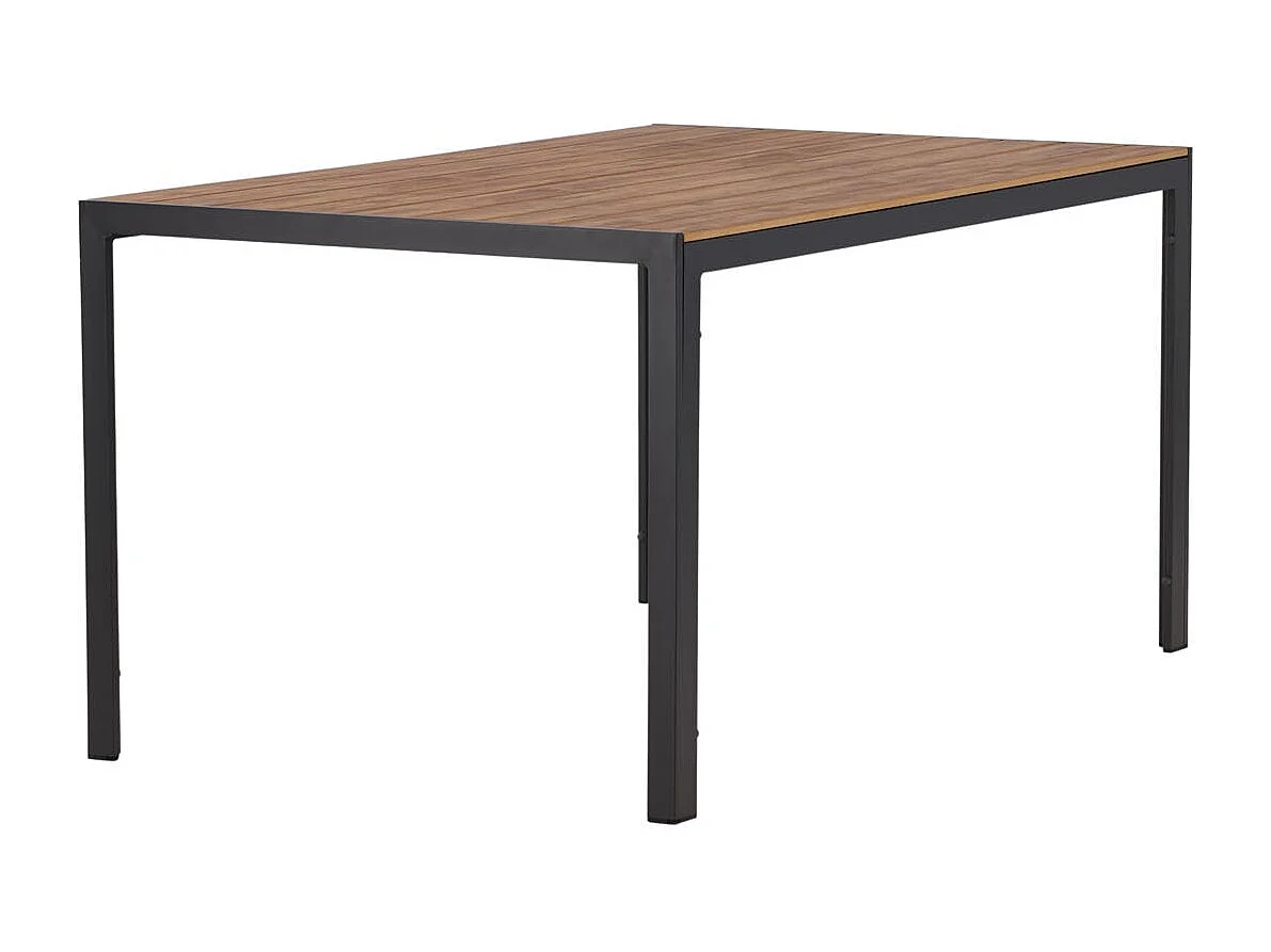 Table de Jardin "Break" 150cm Noir & Naturel