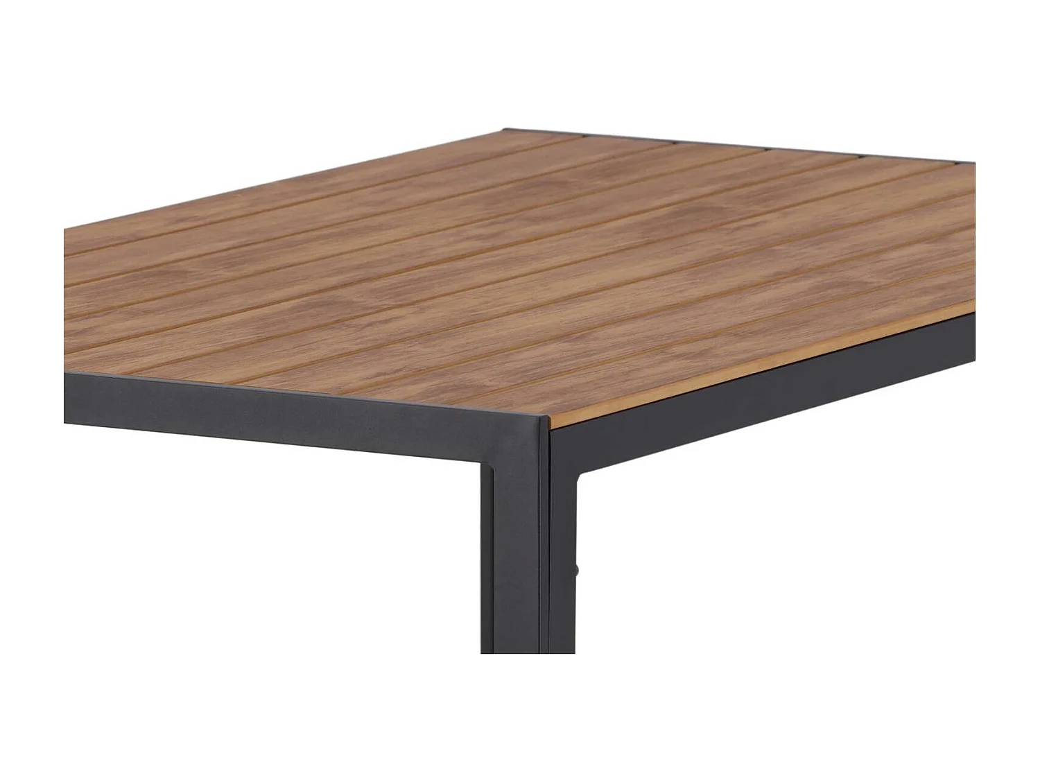 Table de Jardin "Break" 150cm Noir & Naturel