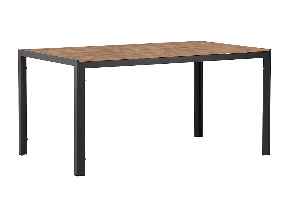 Table de Jardin "Break" 150cm Noir & Naturel