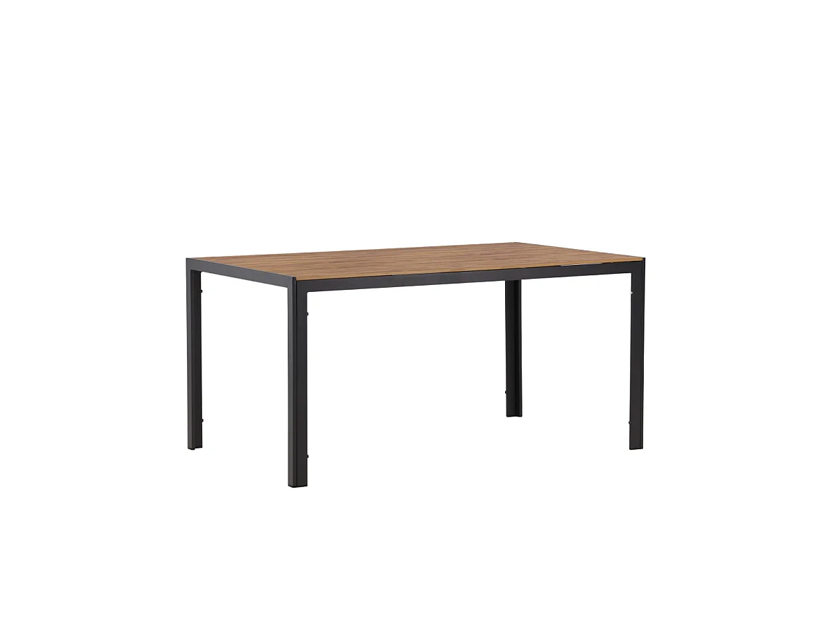 Table de Jardin "Break" 150cm Noir & Naturel