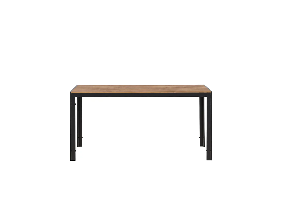 Table de Jardin "Break" 150cm Noir & Naturel
