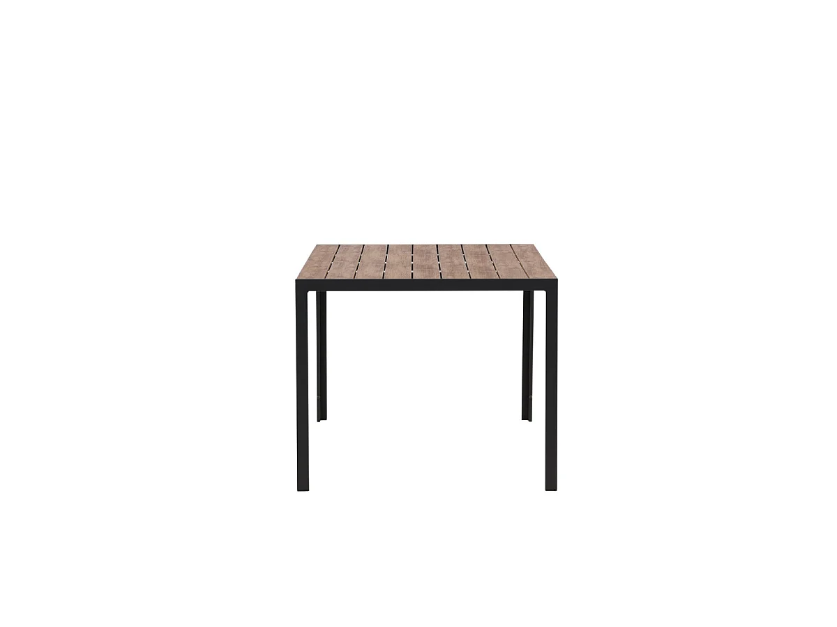 Table de Jardin "Break" 150cm Noir & Naturel