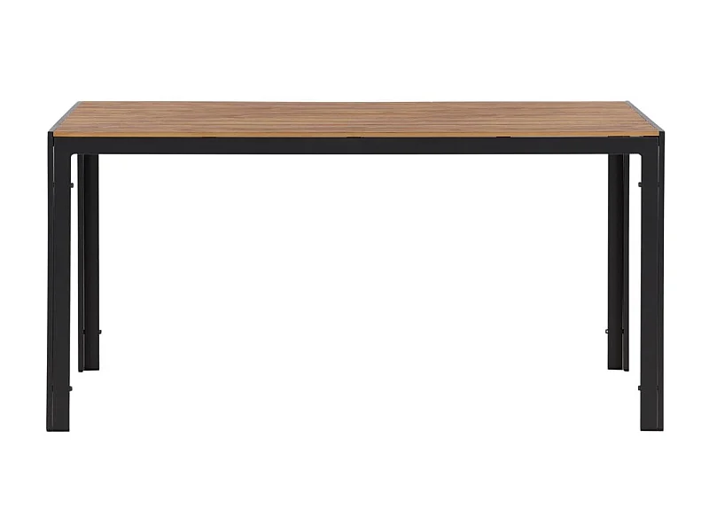 Table de Jardin "Break" 150cm Noir & Naturel