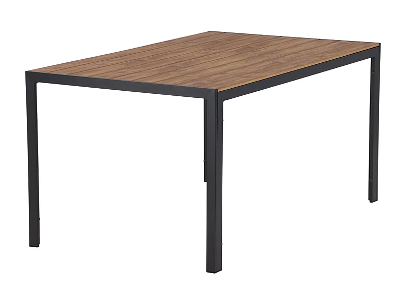 Table de Jardin "Break" 150cm Noir & Naturel