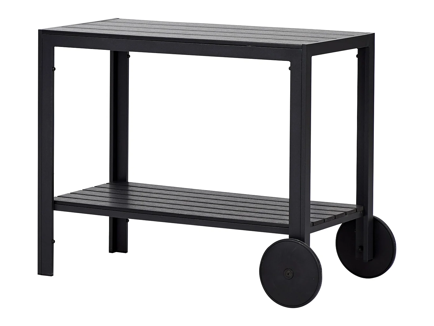 Laust Chariot de service, noir, noir.