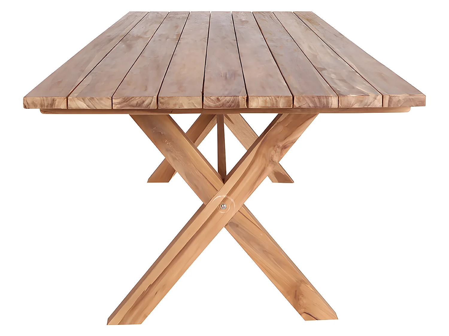 Muline Table de jardin 90x200 cm, en teck massif.