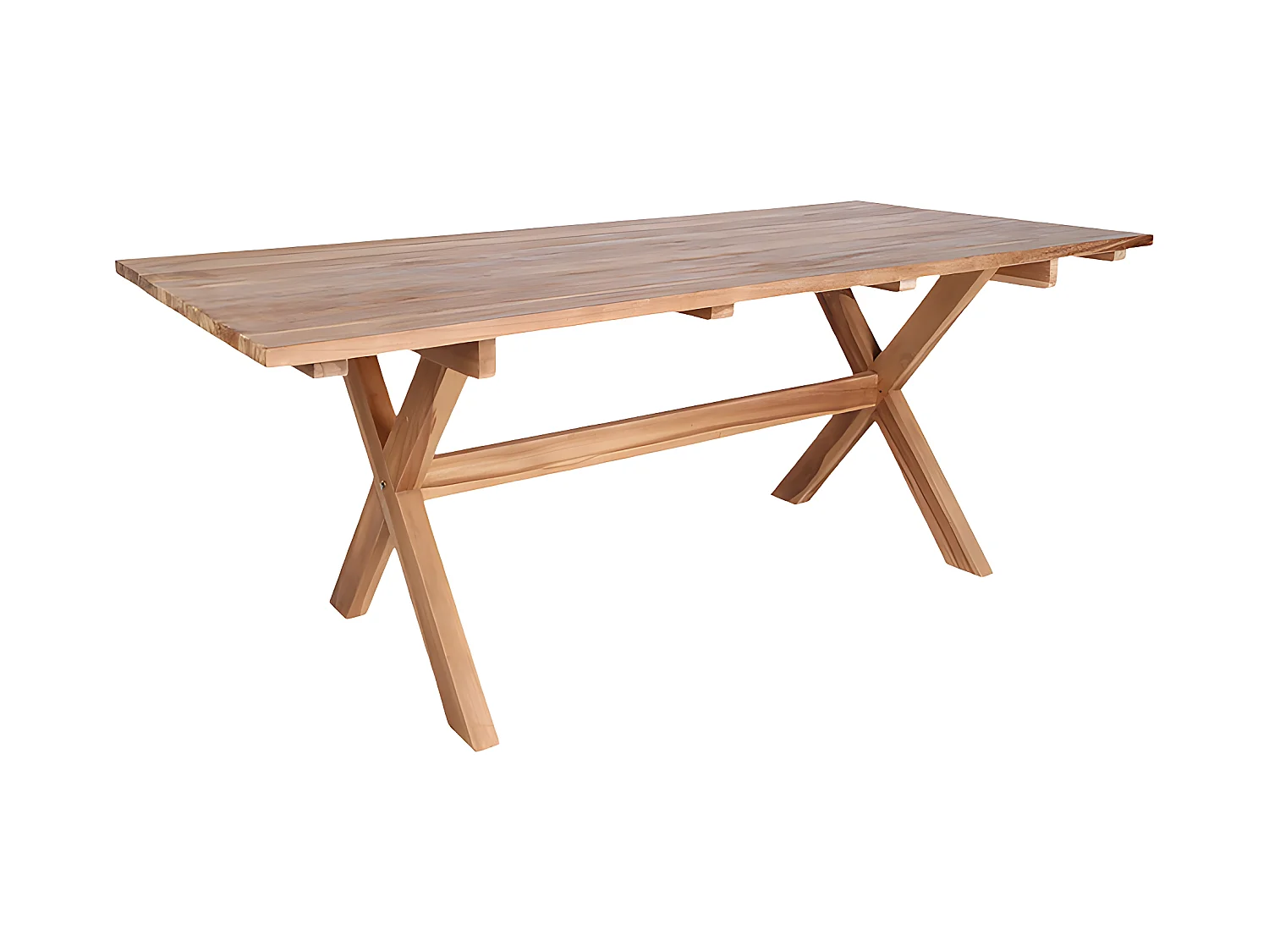Muline Table de jardin 90x200 cm, en teck massif.