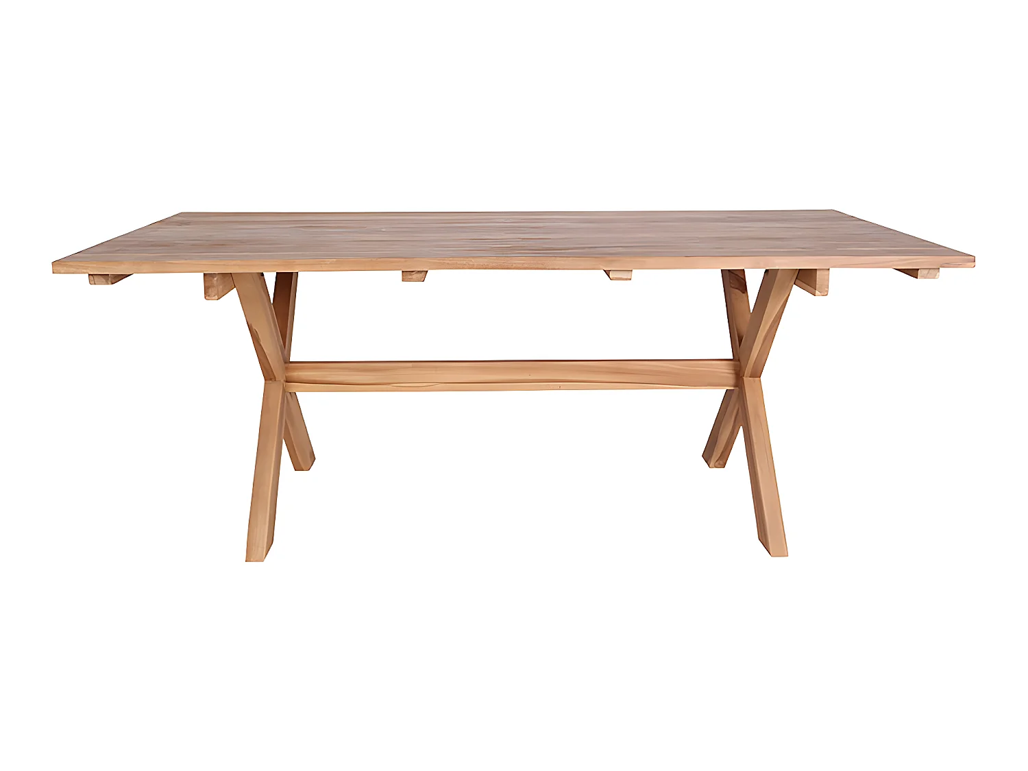 Muline Table de jardin 90x200 cm, en teck massif.