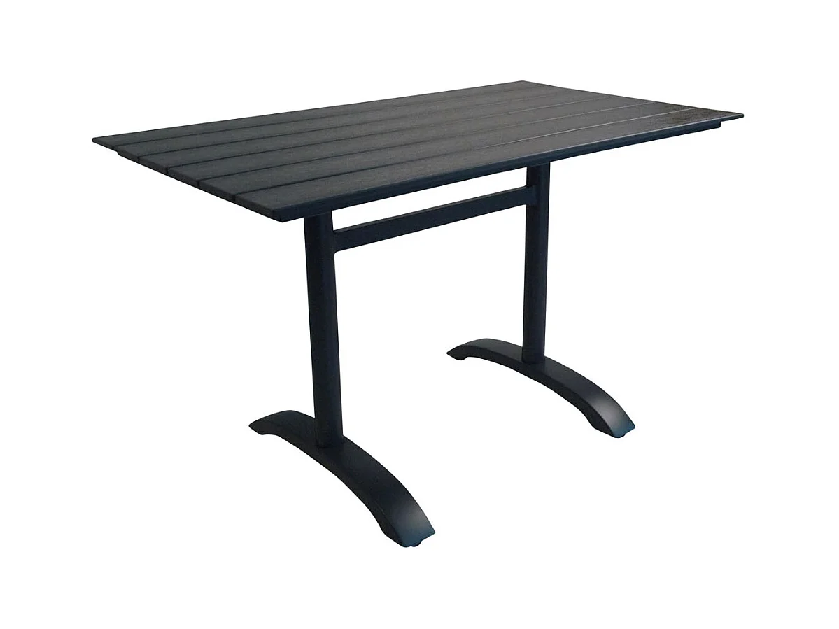 Table de Jardin "Denver" 120cm Noir