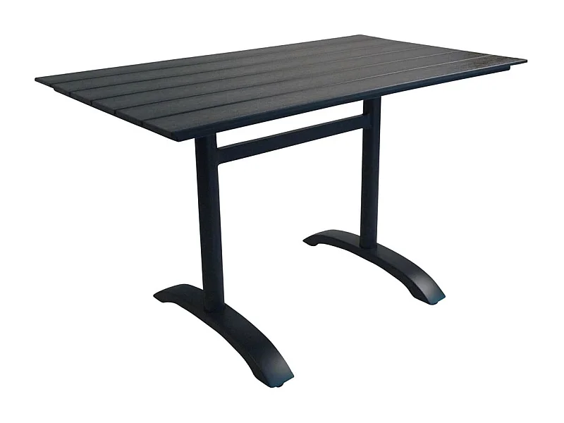 Table de Jardin "Denver" 120cm Noir
